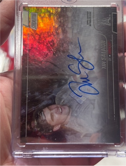 2022 Topps Stadium Club Auto Tim Salmon Rainbow Foil /10 — front