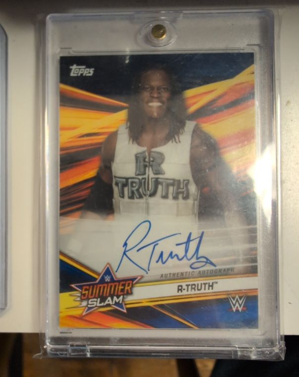 2019 Topps WWE SummerSlam R-Truth Autograph — front