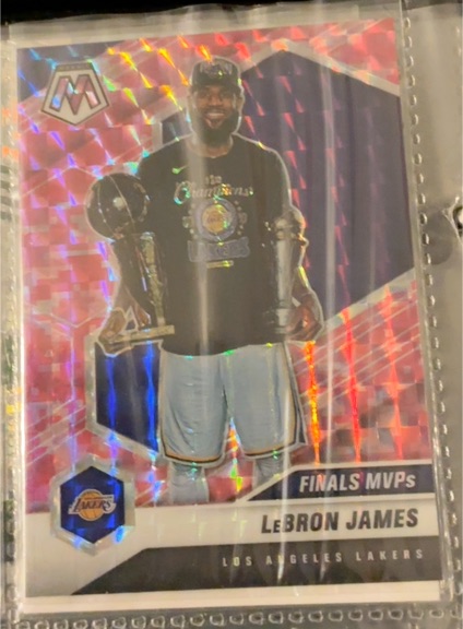 2020-21 Panini Mosaic #297 LeBron James Finals MVPs — front