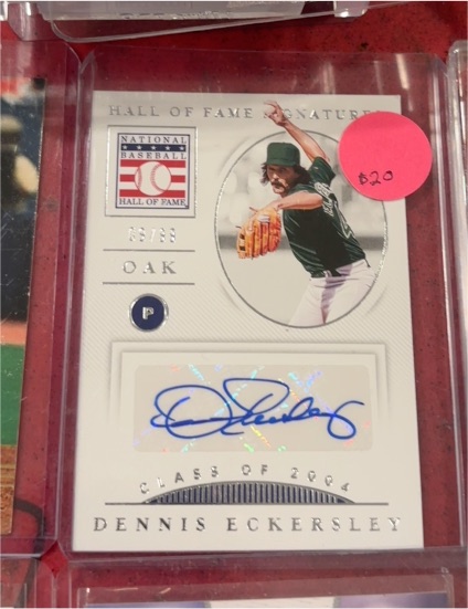 2021 Panini National Treasures Hall of Fame Signatures #HOFSE Dennis Eckersley — front