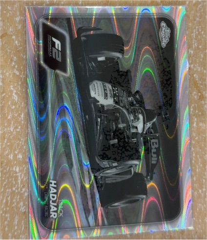 2024 Topps Chrome Formula 1 F2 #113 Isack Hadjar Black & White RayWave — front