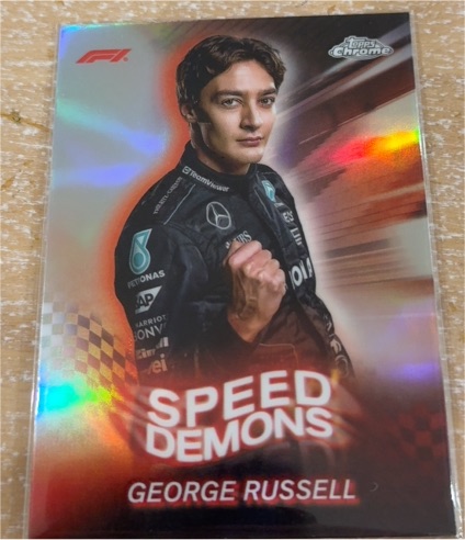 2024 Topps Chrome Formula 1 #SD-5 George Russell Speed Demons — front
