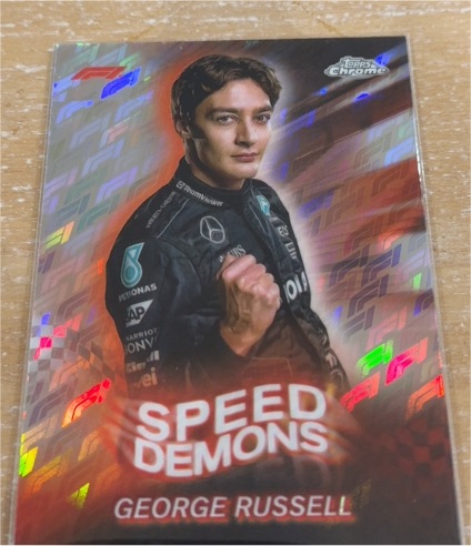 2024 Topps Chrome Formula 1 #SD-5 George Russell Speed Demons — front