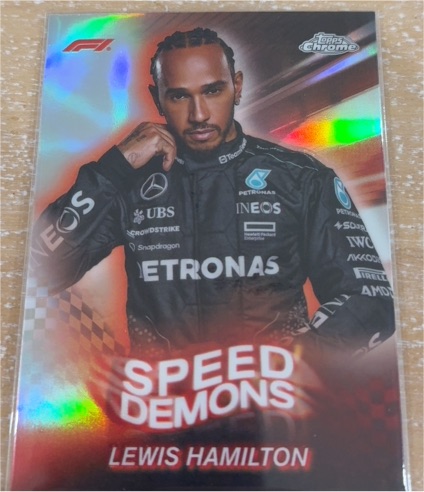 2024 Topps Chrome Formula 1 #SD-6 Lewis Hamilton Speed Demons — front