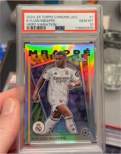 2024-25 Topps Chrome UEFA Club Competitions #1 Kylian Mbappé — front