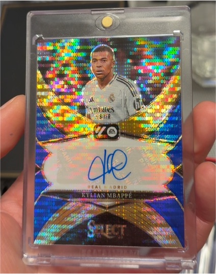 2024-25 Panini Select La Liga Select Signatures Auto Silver #SS-KMB Kylian Mbappe — front