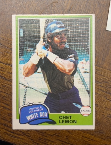 1981 O-Pee-Chee #242 Chet Lemon — front