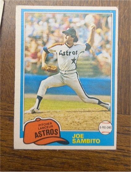 1981 O-Pee-Chee #334 Joe Sambito — front