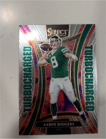 2024 Panini Select #8 Aaron Rodgers Turbocharged — front