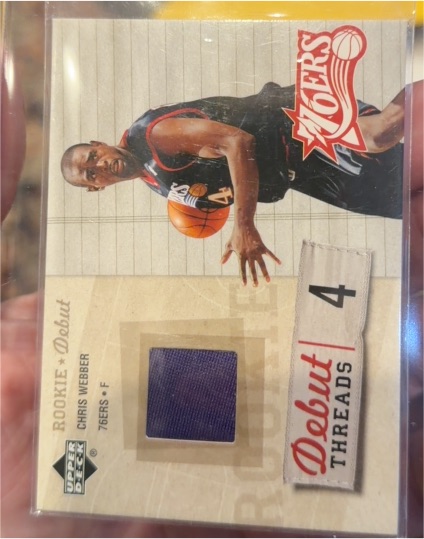 2005-06 Upper Deck Rookie Debut Threads #DT-CW Chris Webber — front