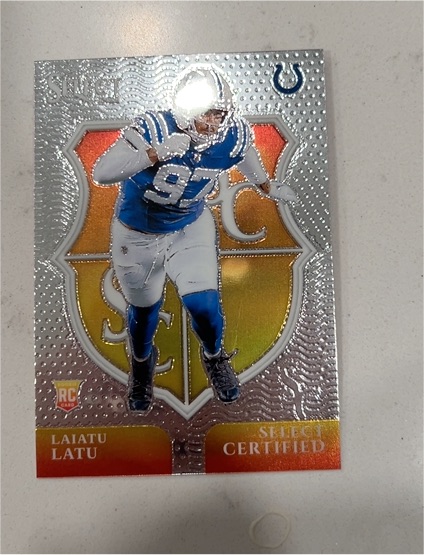 2024 Panini Select #97 Laiatu Latu Select Certified — front