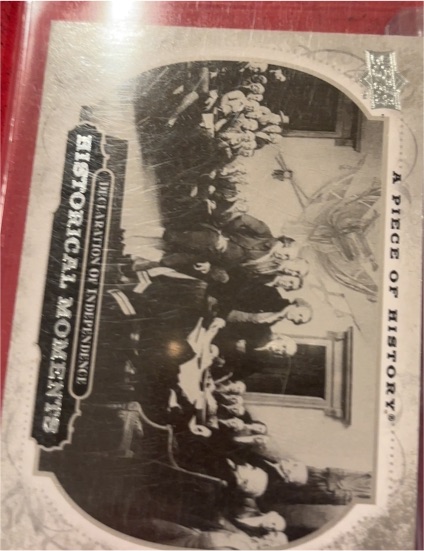 2008 Upper Deck A Piece of History #153 Declaration of Independence — front