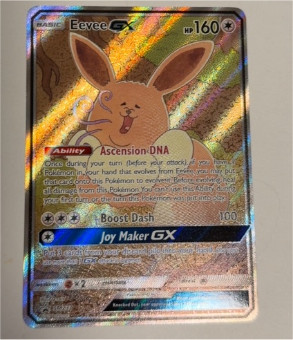 2019 Pokémon TCG SM233 Eevee GX Full Art Black Star Promo — front