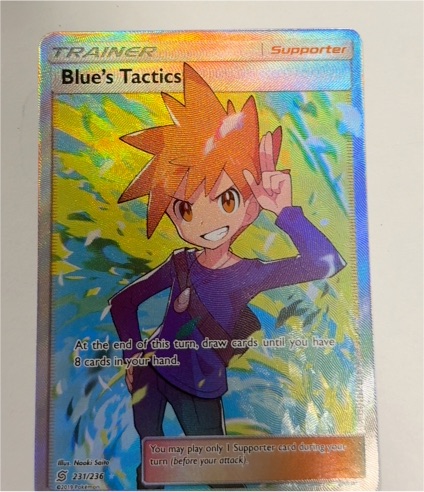 2019 Pokémon Sun & Moon Unified Minds #231 Blue's Tactics — front