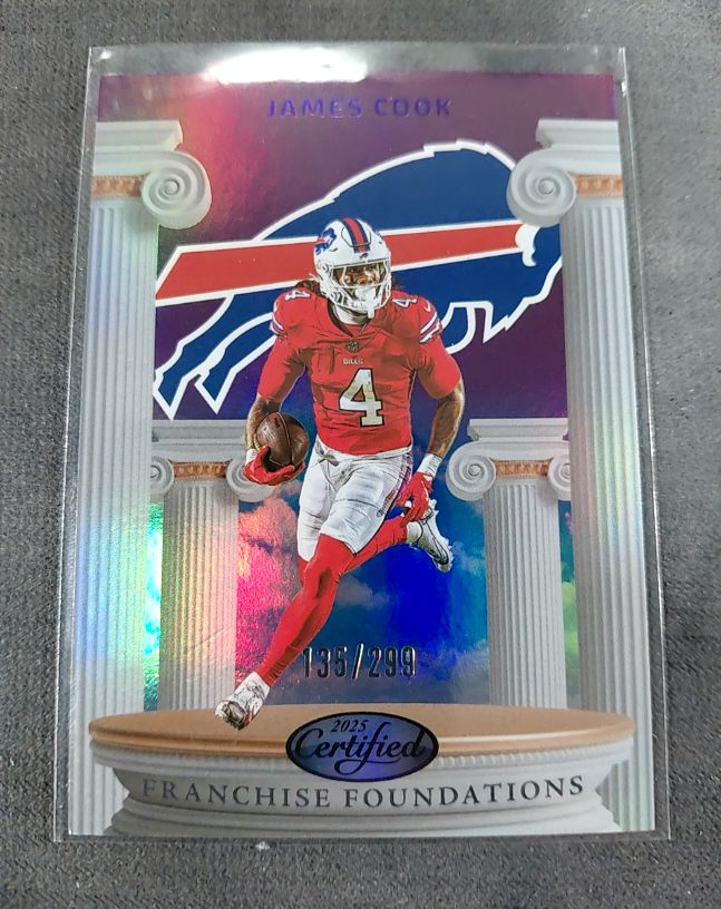 2025 Panini Certified Franchise Foundations #FFO-JCK James Cook — front