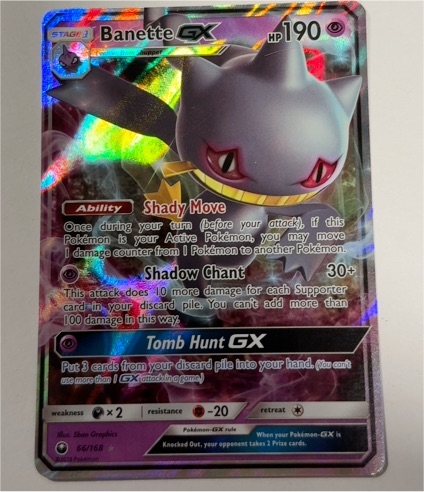 2018 Pokémon TCG Celestial Storm #66 Banette GX — front
