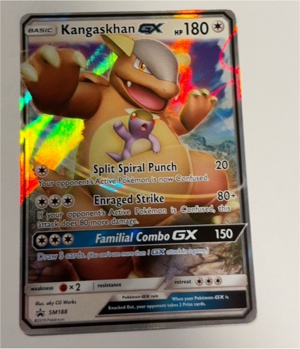 2019 Pokemon SM Black Star Promo #SM188 Kangaskhan GX — front