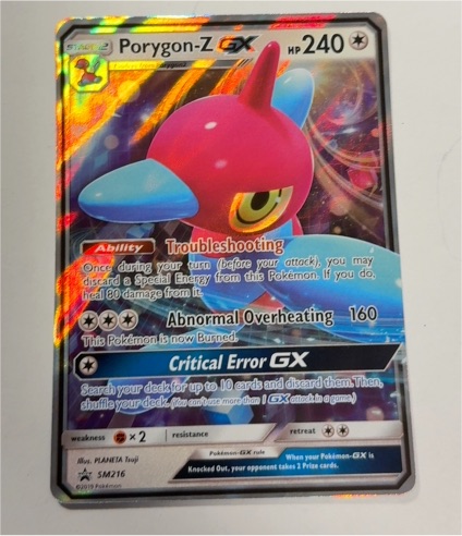 2019 Pokémon SM Black Star Promo #SM216 Porygon-Z GX — front