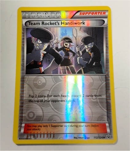 2016 Pokémon XY Fates Collide #112 Team Rocket's Handiwork — front