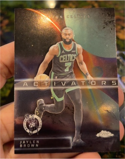 2025-26 Topps Chrome #AC-3 Jaylen Brown Activators Insert — front
