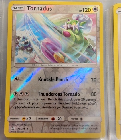 2019 Pokémon Unified Minds #178 Tornadus — front