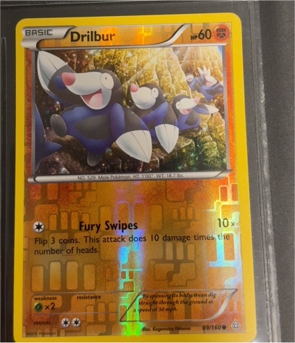 2015 Pokémon XY Primal Clash #89 Drilbur — front