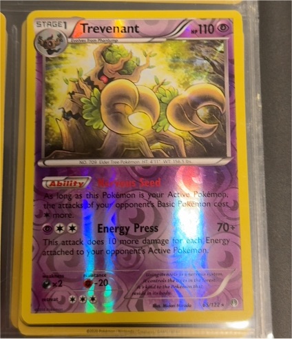 2016 Pokémon XY Breakpoint #65 Trevenant — front