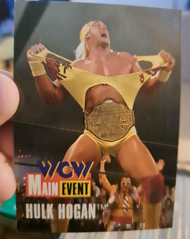 1995 Cardz WCW Main Event #2 Hulk Hogan — front