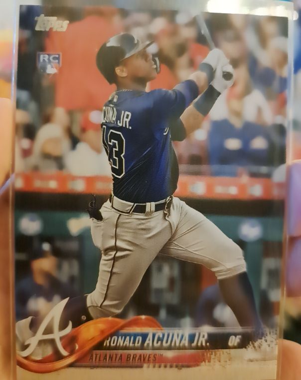2018 Topps Update #US250 Ronald Acuna Jr. Atlanta Braves Rookie — front