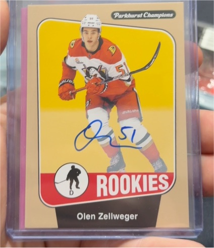 2024-25 Upper Deck Parkhurst Champions #274 Olen Zellweger — front