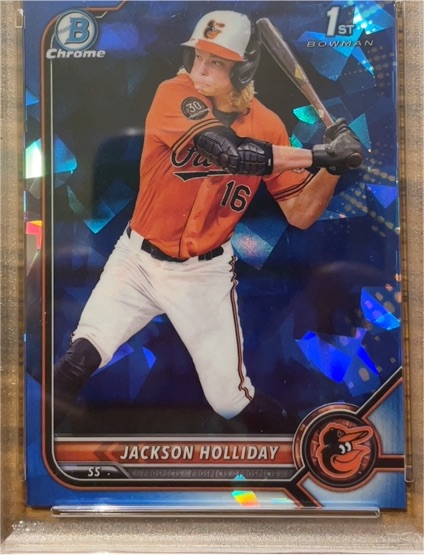 2022 Bowman Chrome Draft Sapphire #BDC-168 Jackson Holliday — front