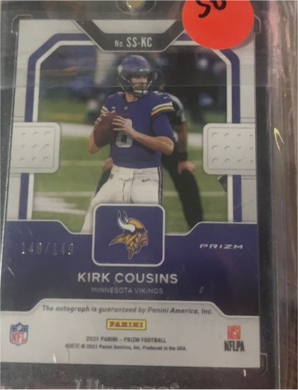2021 Panini Prizm #SS-KC Kirk Cousins — front