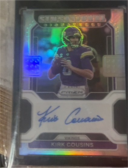 2021 Panini Prizm Sensational Signatures #SS-KC Kirk Cousins — front