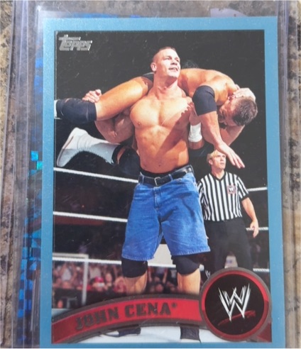 2011 Topps WWE #1 John Cena — front