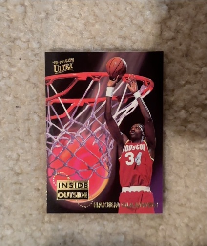 1993-94 Fleer Ultra #6 Hakeem Olajuwon Inside Outside — front