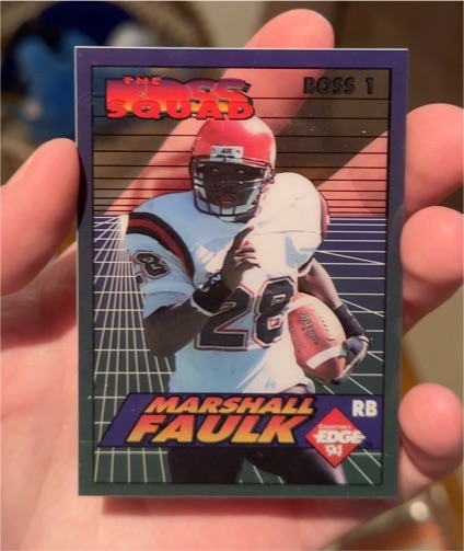1994 Collector's Edge The Boss Squad #BOSS 1 Marshall Faulk — front