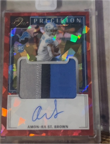 2021 Panini One Precision #Precision Amon-Ra St. Brown — front