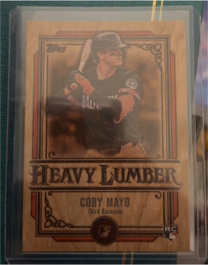2025 Topps Series 1 Heavy Lumber #HL-20 Coby Mayo — front
