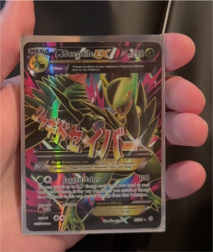 2015 Pokémon XY Ancient Origins #85 Mega Sceptile EX — front