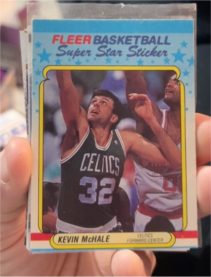 1988-89 Fleer #9 Kevin McHale Super Star Sticker — front