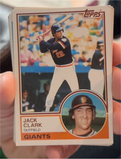 1983 Topps #210 Jack Clark — front
