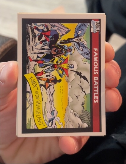 1990 Impel Marvel Universe #120 X-Men in The Savage Land — front