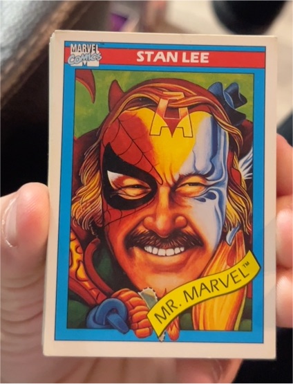 1990 Impel Marvel Universe #161 Stan Lee Mr. Marvel — front