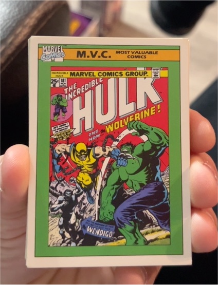 1990 Impel Marvel Universe #134 MVC Incredible Hulk #181 Wolverine — front