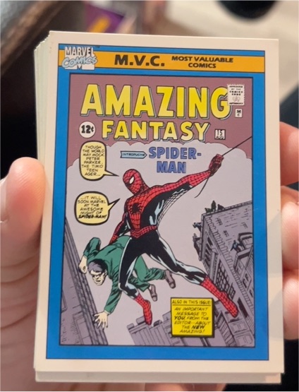 1990 Impel Marvel Universe #126 Amazing Fantasy #15 Spider-Man — front
