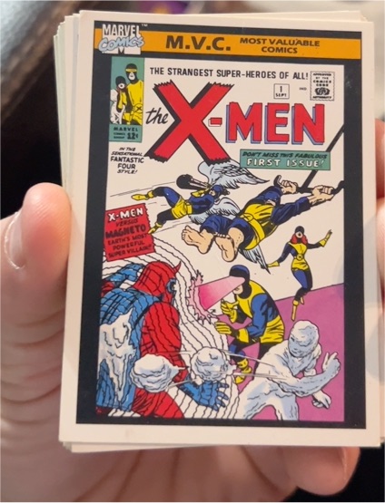 1990 Impel Marvel Universe #125 X-Men #1 — front