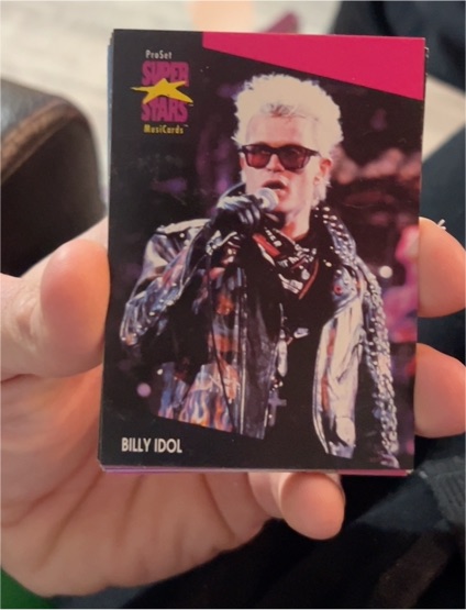 1991 Pro Set SuperStars MusiCards #188 Billy Idol — front