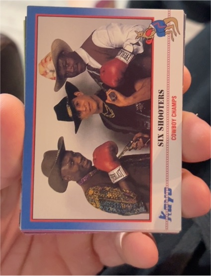 1991 Kayo Boxing #197 Six Shooters — front
