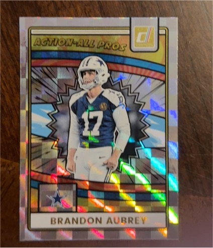 2025 Donruss Action All Pros #AAP-BAU Brandon Aubrey — front