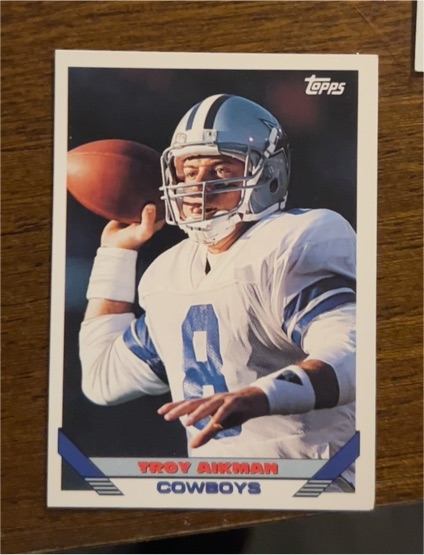 1993 Topps #530 Troy Aikman Dallas Cowboys — front